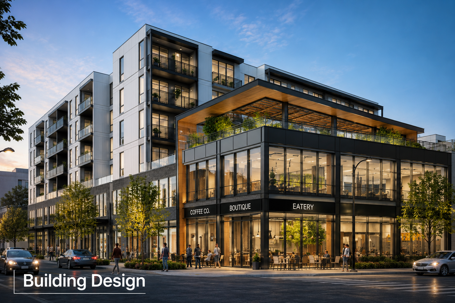 Building design illustration